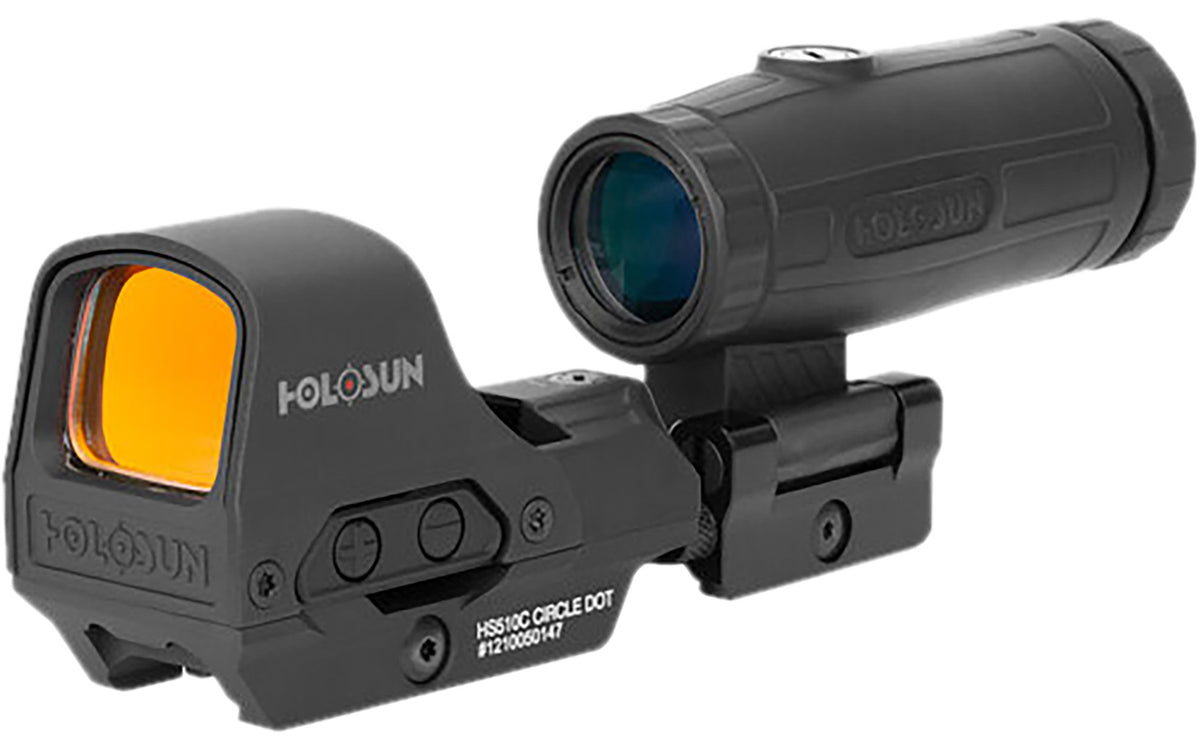 Holosun HS510CG2/HM3X Green Dot Sight and Magnifier Combo with Case