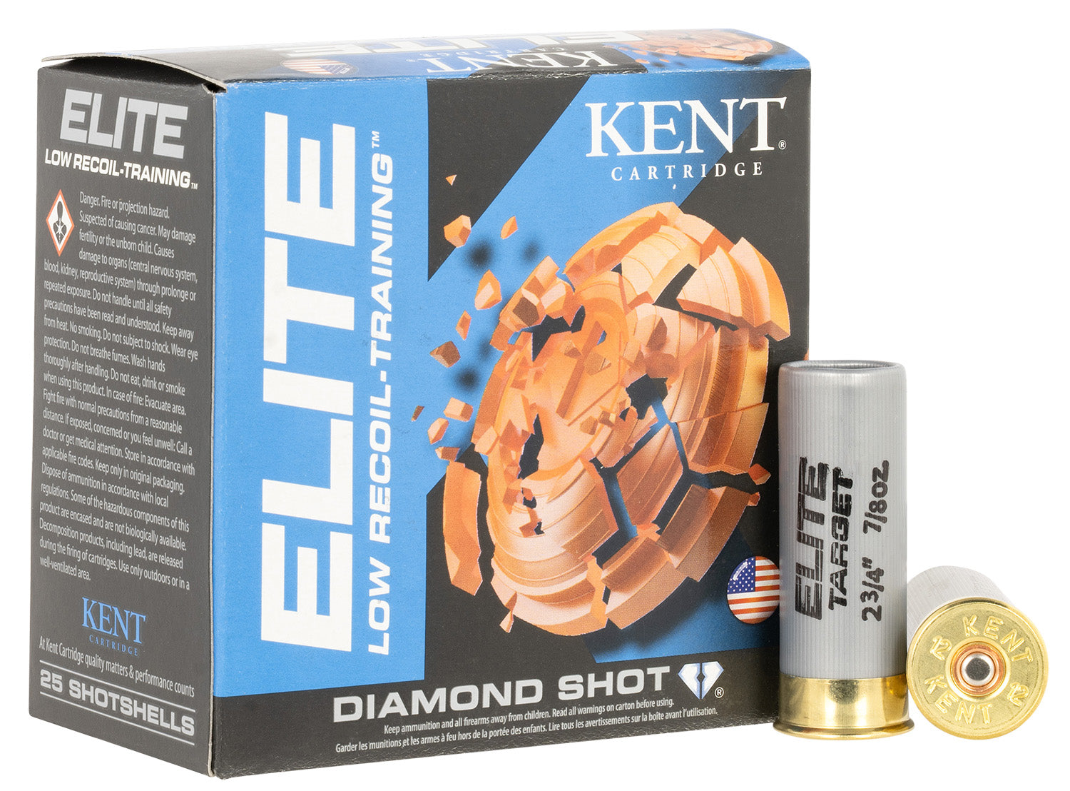 Kent Cartridge 12 Gauge Shotgun Shells  #8 7/8 oz 2.75 in