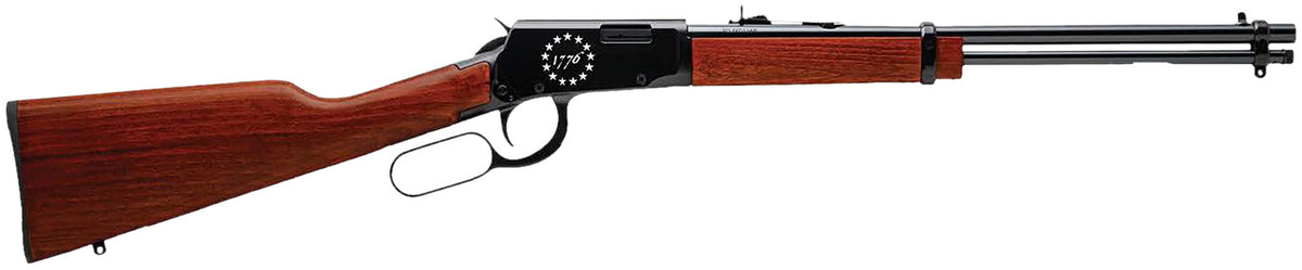 Rossi RL22181WD-EN23 Rio Bravo 22LR Rifle, "1776" Stars Engraved Receiver, Hardwood Stock, 15+1