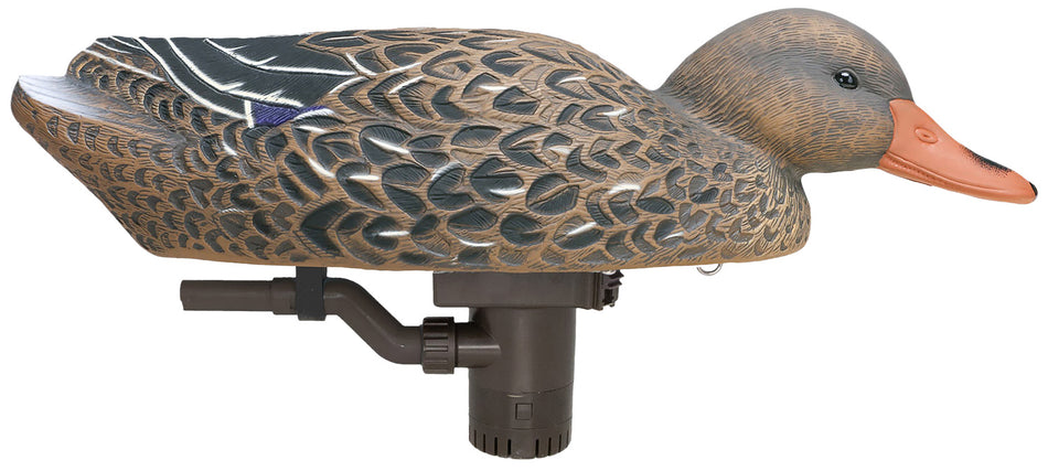 Higdon Pro Mallard Hen Battleship Swimmer Foam Filled Motion Decoy with Built-In Timer