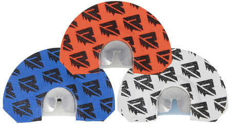 Riven Rebel 3-Pack Elk Mouth Calls – Rosie, Tremor & RS1, White/Orange/Blue