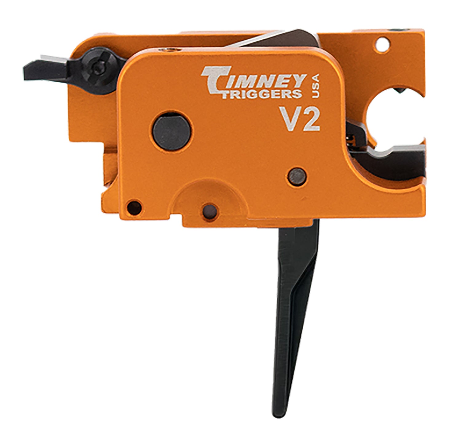 Timney SCORPIONST V2 CZ Scorpion Replacement Straight Trigger, Orange and Black, 9mm