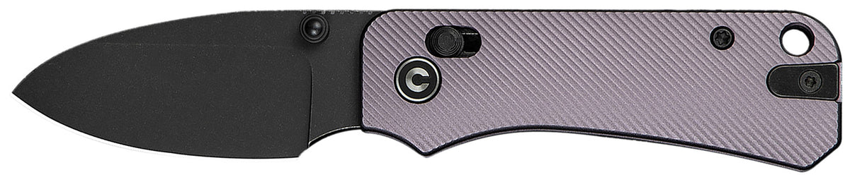 Civivi Baby Banter 2 Folding Knife 2.34" Drop Point Nitro-V Steel Blade Purple Textured Aluminum Handle