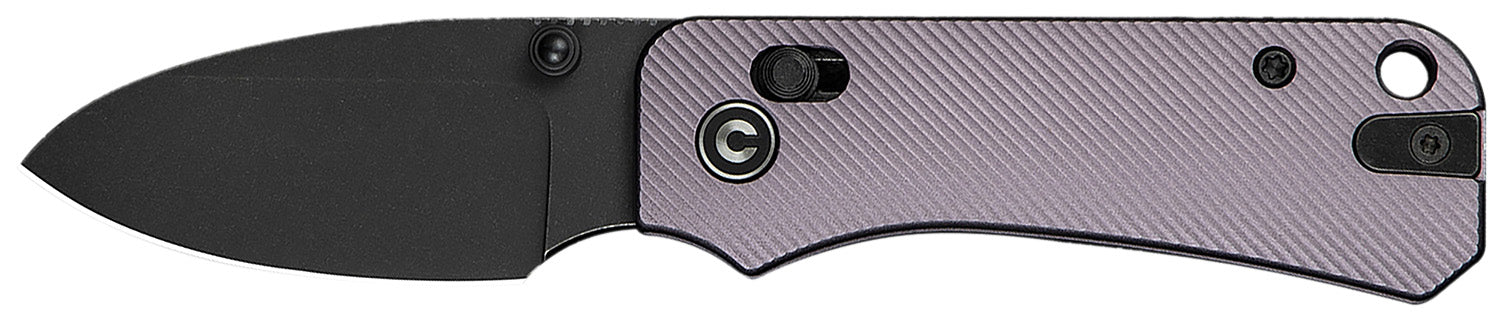 Civivi Baby Banter 2 Folding Knife 2.34" Drop Point Nitro-V Steel Blade Purple Textured Aluminum Handle