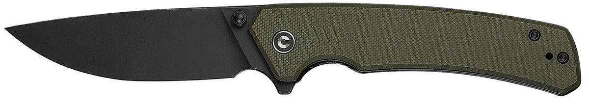 Civivi Merit Folding Knife 3.28" Drop Point 14C28N Steel Blade OD Green G10 Handle with Pocket Clip