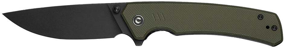 Civivi Merit Folding Knife 3.28" Drop Point 14C28N Steel Blade OD Green G10 Handle with Pocket Clip