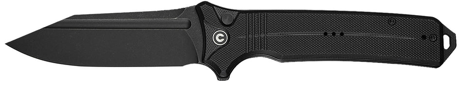 Civivi Neurohaptic EDC Folding Knife 3.74" Clip Point Nitro-V Steel Blade Black G10 Handle with Pocket Clip