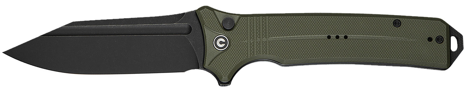 Civivi Neurohaptic EDC Folding Knife 3.74" Clip Point Nitro-V Steel Blade OD Green G10 Handle with Pocket Clip