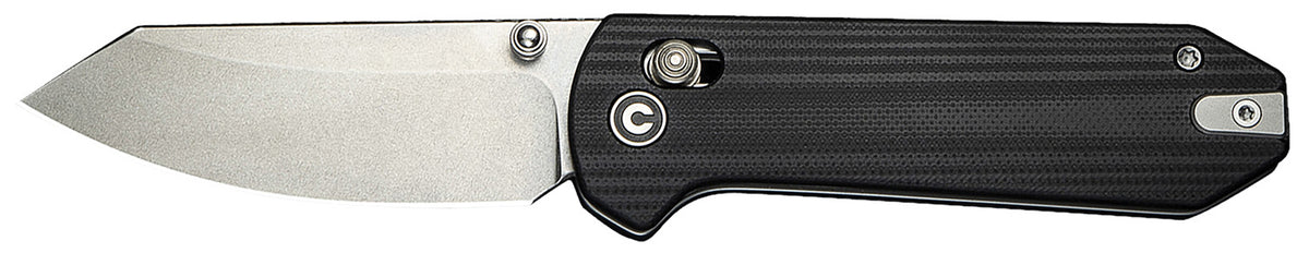 Civivi Yonder Folding Knife 2.88" Spey Point 14C28N Steel Blade Black G10 Handle with Pocket Clip