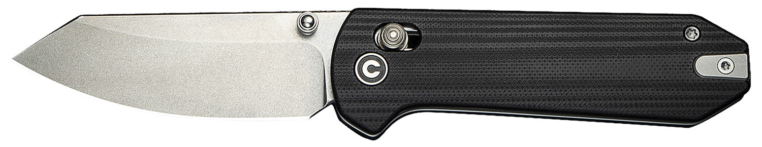 Civivi Yonder Folding Knife 2.88" Spey Point 14C28N Steel Blade Black G10 Handle with Pocket Clip