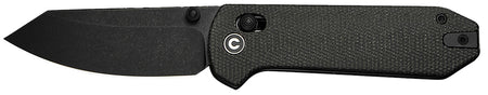 Civivi Yonder Folding Knife 2.88" Spey Point Black Stonewashed 14C28N Blade Dark Green Canvas Micarta Handle