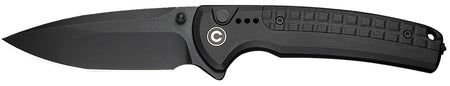 Civivi C22025D-1 Sentinel Strike II 3.70" Folding Knife, Black Stonewashed Nitro-V Steel, Black FRN Handle
