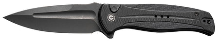 Civivi C23053-1 Incindie Folding Knife 3.48" Spear Point Black Stonewashed 14C28N Blade, Black Textured G10 Handle