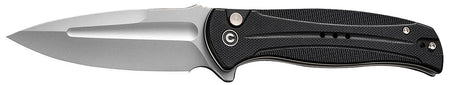 Civivi C23053-3 Incindie Folding Knife 3.48" Spear Point Stonewashed 14C28N Blade, Black Textured G10 Handle