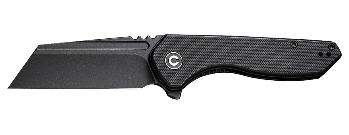 Civivi C23036-1 ExOne Folding Knife 2.94" Reverse Tanto Black Stonewashed Nitro-V Blade, Black G10 Handle