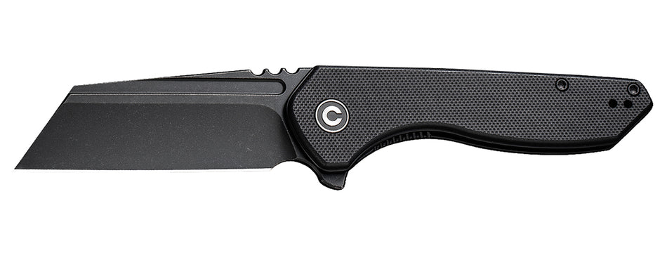 Civivi C23036-1 ExOne Folding Knife 2.94" Reverse Tanto Black Stonewashed Nitro-V Blade, Black G10 Handle