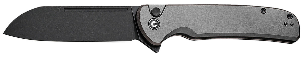 Civivi C20022B-3 Chevalier II EDC Folding Knife 3.47" Sheepsfoot Satin 14C28N Blade, Gray Aluminum Handle