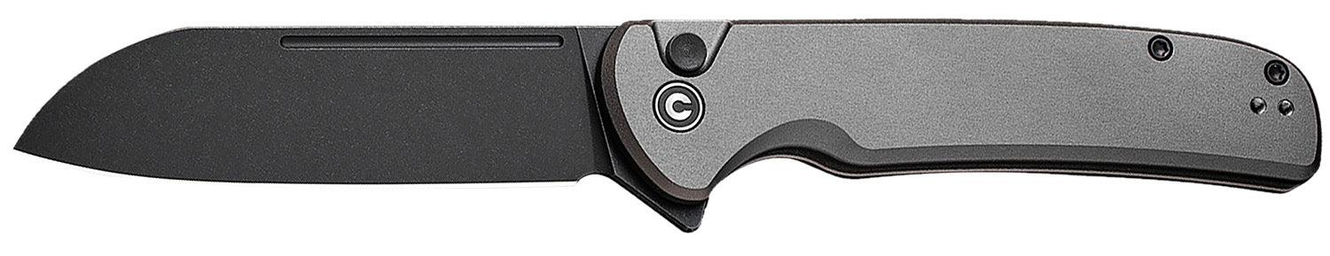 Civivi C20022B-3 Chevalier II EDC Folding Knife 3.47" Sheepsfoot Satin 14C28N Blade, Gray Aluminum Handle