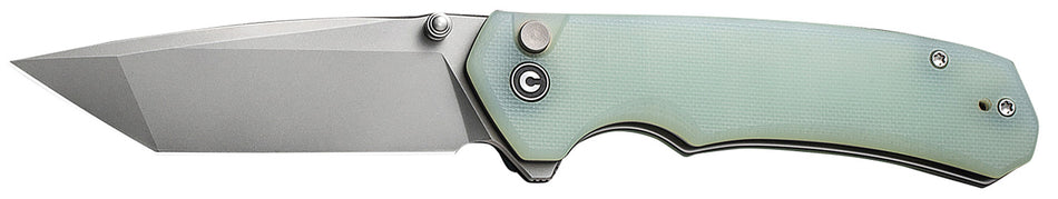 Civivi C19059C-3 Brazen Folding Knife 3.46" Stonewashed D2 Steel Blade, Natural Textured G10 Handle