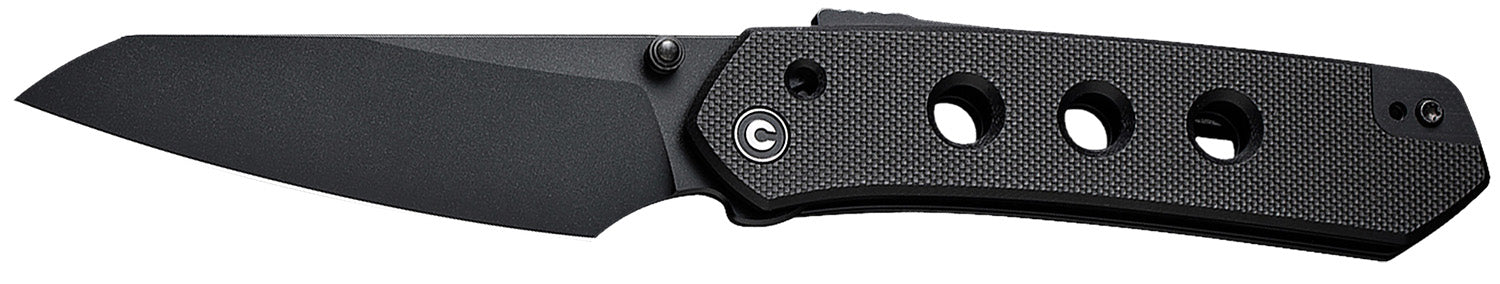 Civivi Vision FG Folding Knife 3.54" Tanto Black Nitro-V Steel, Black G10 Handle