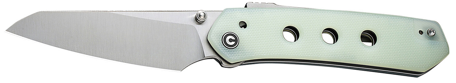 Civivi Vision FG Folding Knife 3.54" Tanto Satin Nitro-V Steel, Natural G10 Handle