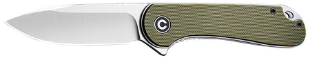 Civivi Elementum Folding Knife 2.96" Satin D2 Steel Blade, Green G10 Handle