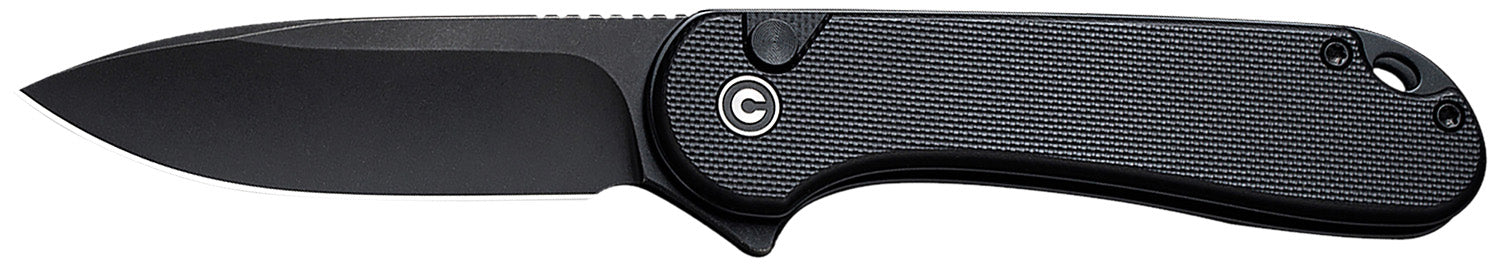 Civivi Elementum II EDC Folding Knife 2.96" Drop Point Stonewashed Nitro-V Steel, Black G10 Handle