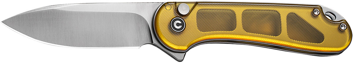 Civivi C18062P-7 Elementum II EDC Folding Knife 2.96" Plain Satin Nitro-V Steel Blade Ultem Handle