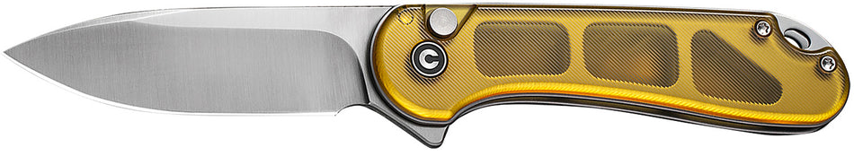 Civivi C18062P-7 Elementum II EDC Folding Knife 2.96" Plain Satin Nitro-V Steel Blade Ultem Handle