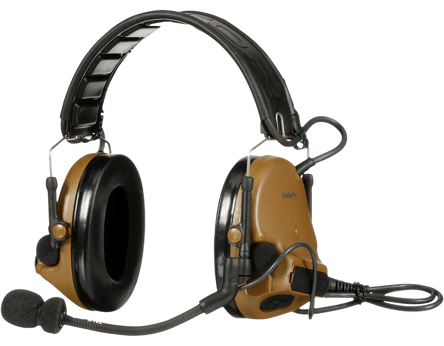 Peltor MT20H682FB47CY 23 dB NRR Over-Head Hearing Protection Headset Coyote Tan