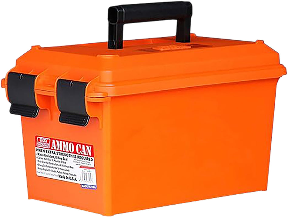 MTM Case-Gard AC35 Ammo Storage Can Orange Polypropylene Dual Latch