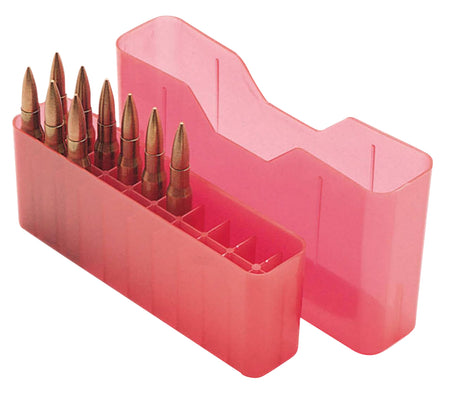MTM Case-Gard J20LLD29 Red Polypropylene Slip-Top Ammo Box 7mm Rem/338 Win Mag 20rd