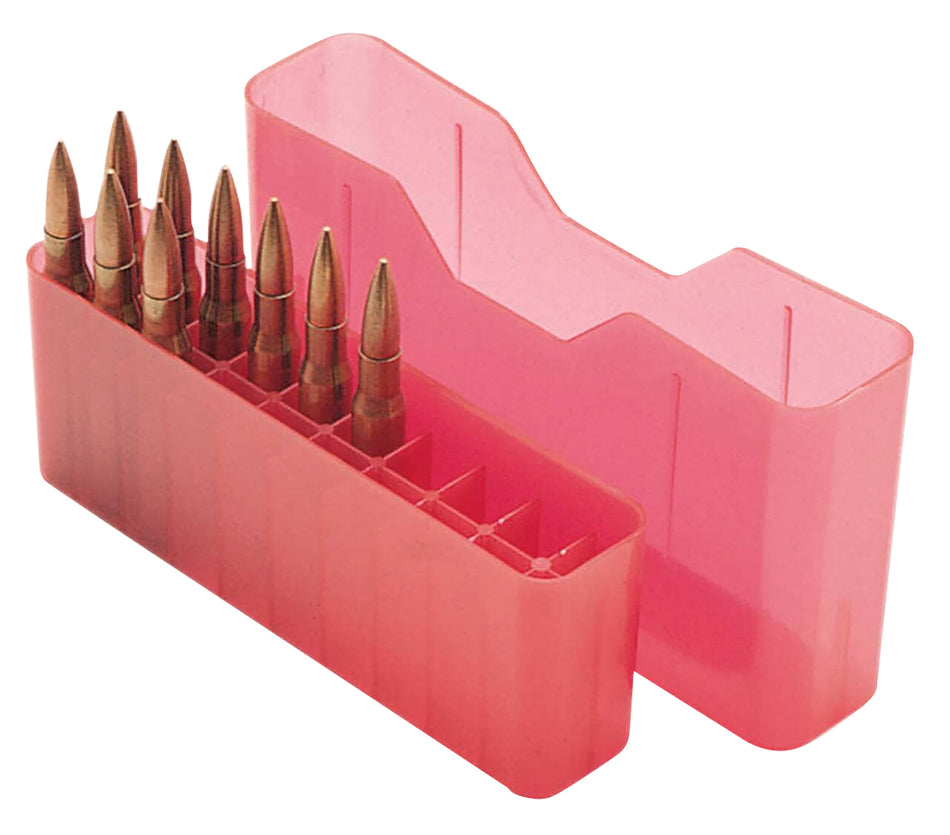 MTM Case-Gard J20LLD29 Red Polypropylene Slip-Top Ammo Box 7mm Rem/338 Win Mag 20rd