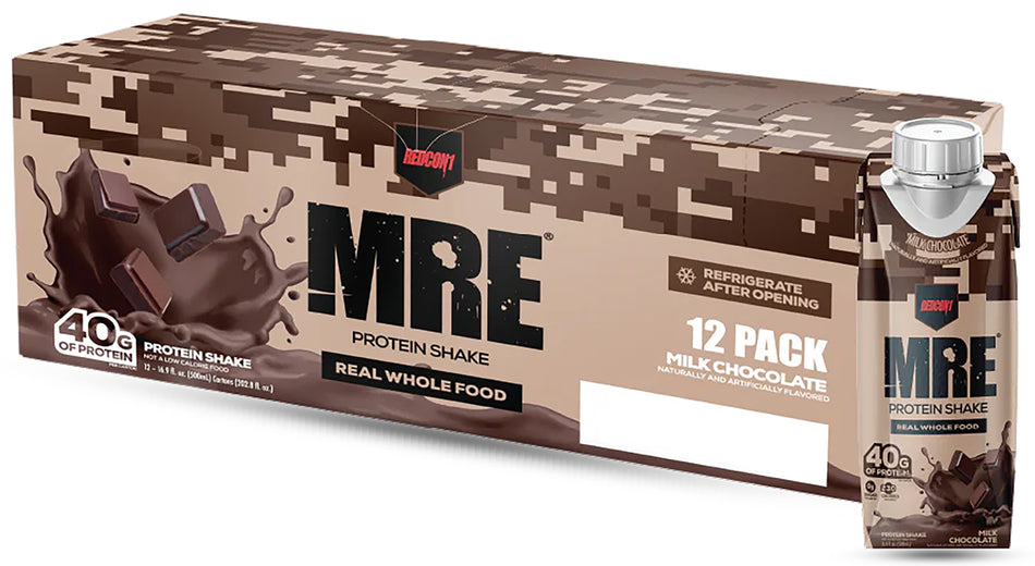 Redcon1 MRE RTD Milk Chocolate Protein Shake 12-Pack