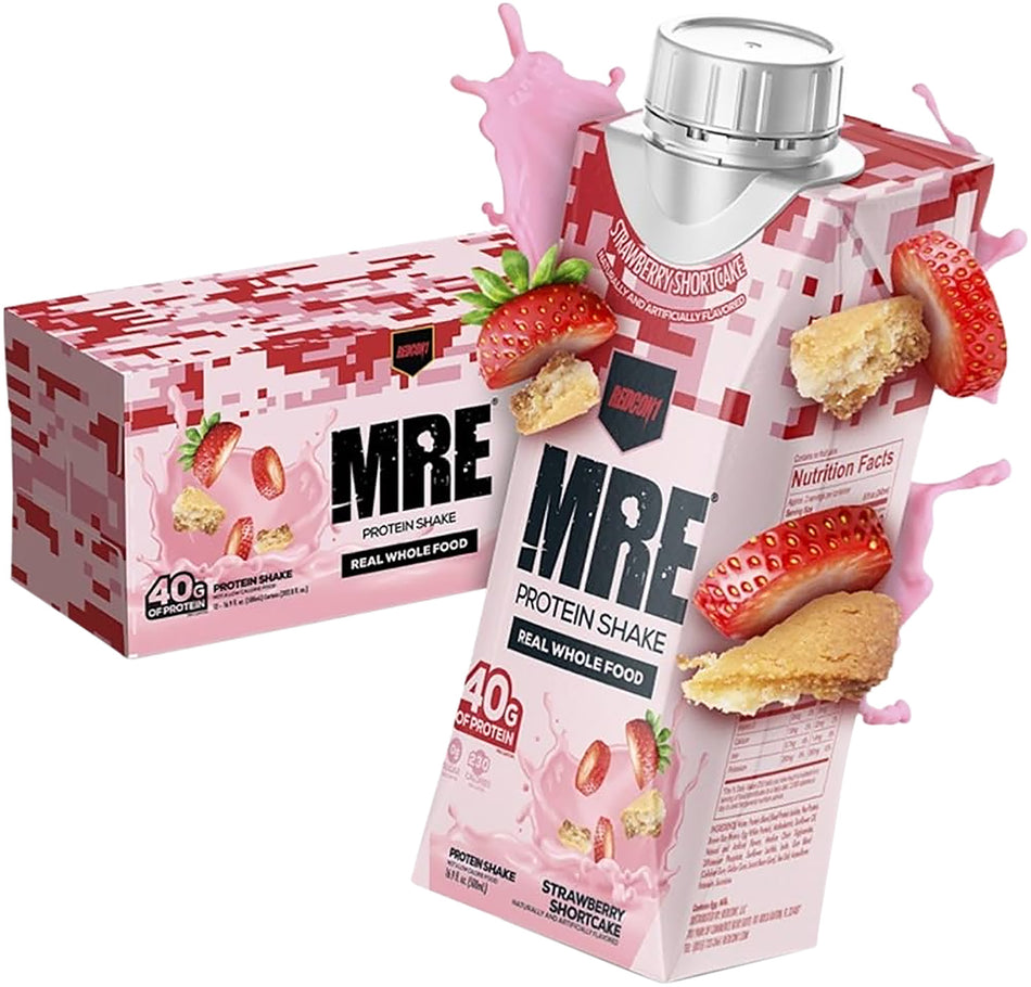 Redcon1 MRE RTD Strawberry Shortcake Protein Shake 12-Pack