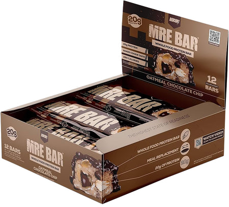 Redcon1 MRE Whole Food Protein Bar Oatmeal Chocolate Chip 12-Pack