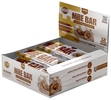 Redcon1 MRE Whole Food Protein Bar Banana Nut Bread 12-Pack