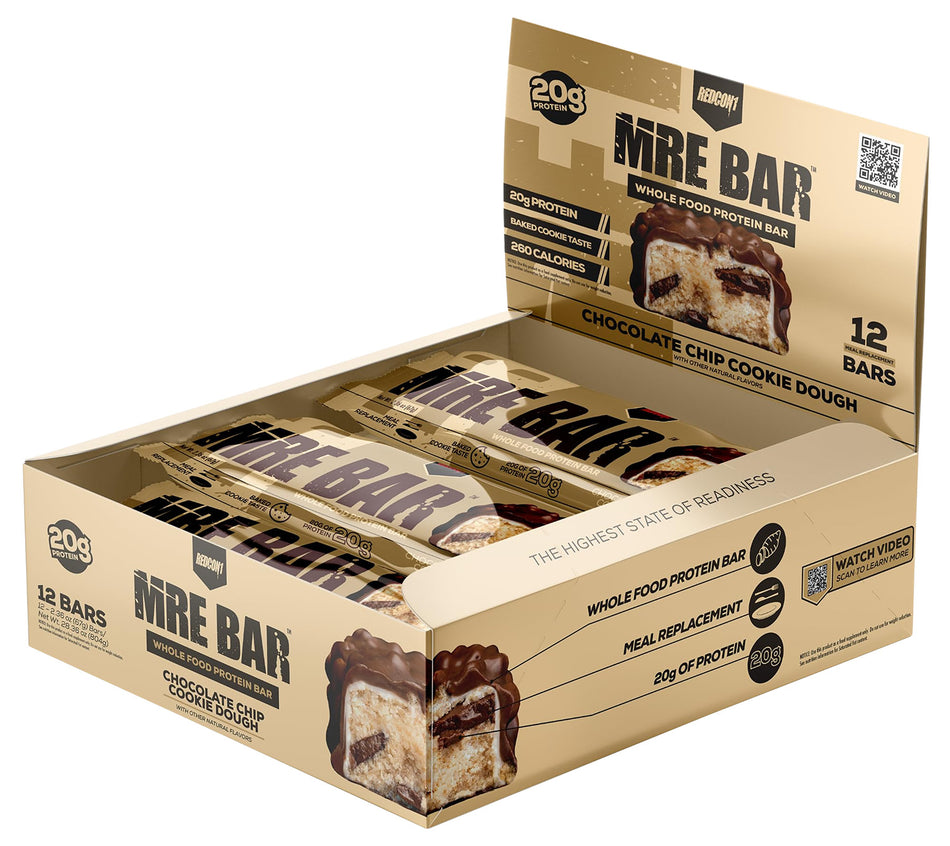 Redcon1 MRE Whole Food Protein Bar Cookie Dough 12-Pack