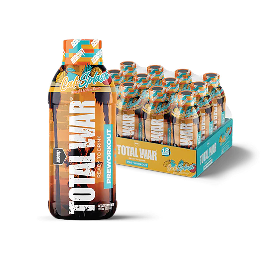 Redcon1 Total War RTD Pre-Workout Drink Cali Splash 12-Pack