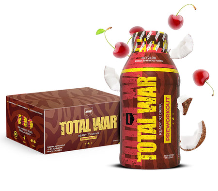 Redcon1 Total War Ready-to-Drink Pre-Workout Tigers Blood 12-Pack