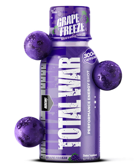 Redcon1 Total War Grape Freeze Pre-Workout Energy Shot 12-Pack