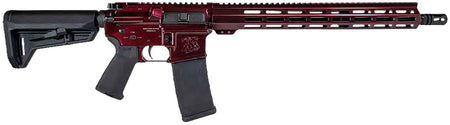 Shark Coast Tactical Blaze 5.56 NATO AR-15, 16" Barrel, Red Blaze Cerakote, 30-Round Magazine