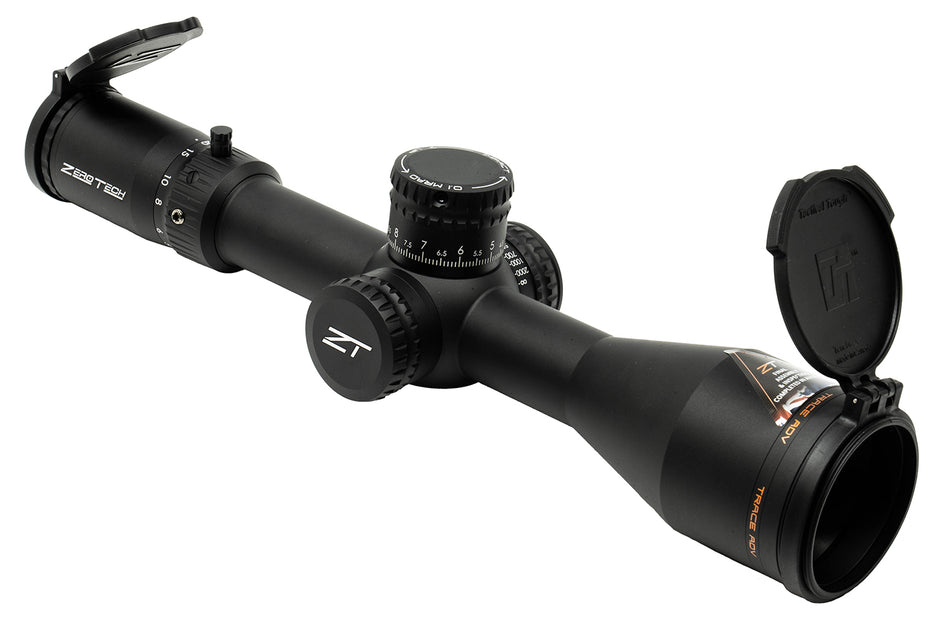ZeroTech Trace Advanced 5-30x56mm Black Riflescope 34mm Tube Illuminated RMG 2 FFP Reticle