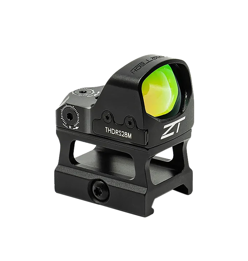 ZeroTech Thrive HD THDRS28MH Multi Reticle Red Dot Reflex Sight 1x28x20mm High Riser Mount Black