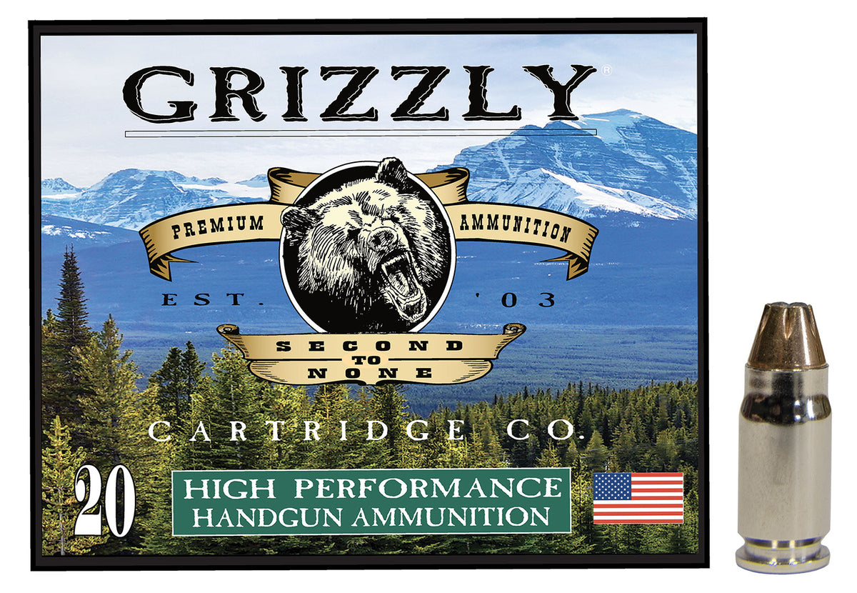 Grizzly Cartridge .357 Sig Handgun Ammo  Jacketed Hollow Point JHP 90 grain 