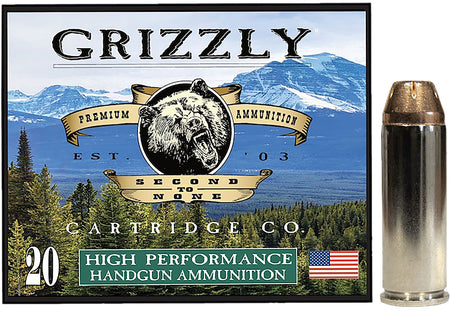 Grizzly Cartridge .45 Long Colt Handgun Ammo  Jacketed Hollow Point JHP 225 grain 