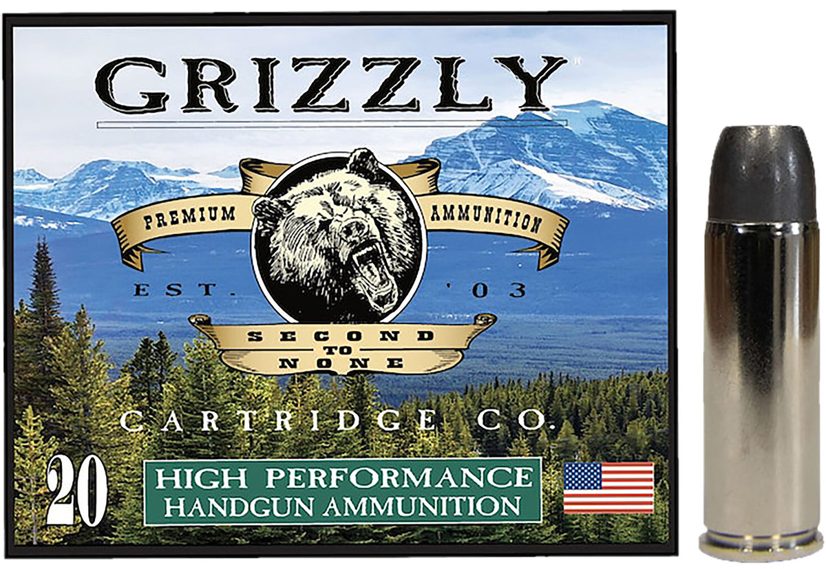 Grizzly Cartridge .45 Long Colt Handgun Ammo  Long Wide Nose Gas Check Solid 335 grain 