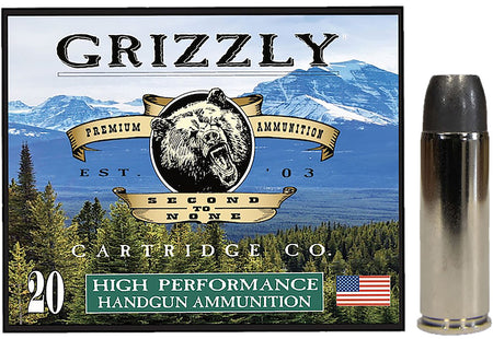 Grizzly Cartridge .45 Long Colt Handgun Ammo  Long Wide Nose Gas Check Solid 335 grain 