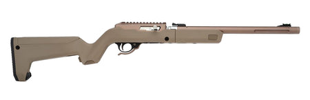 Tactical Solutions ATD2QSBBFDE X-Ring Takedown VR 22 LR Rifle, 16.5" Quicksand Threaded Barrel, FDE Magpul X-22 Backpacker Stock
