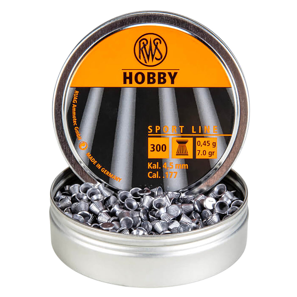 RWS Hobby .177 Cal Lead Air Pellets Sport Line 300/Pack